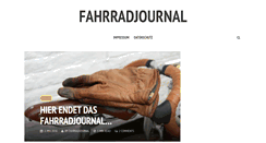 Desktop Screenshot of fahrradjournal.de
